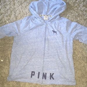 light blue PINK sweatshirt
